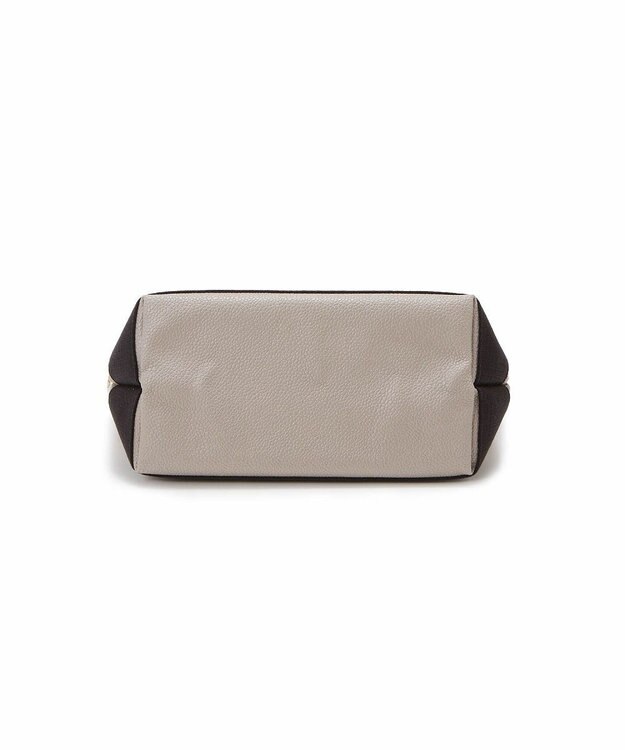 TOPKAPI 【Breath TOPKAPI】スコッチグレイン ネオレザー ミニ トート バッグ ショルダー付き S グレージュ