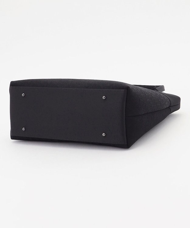 自由区 FORMAL 【日本製】米沢織 あおり式トート ブラック系