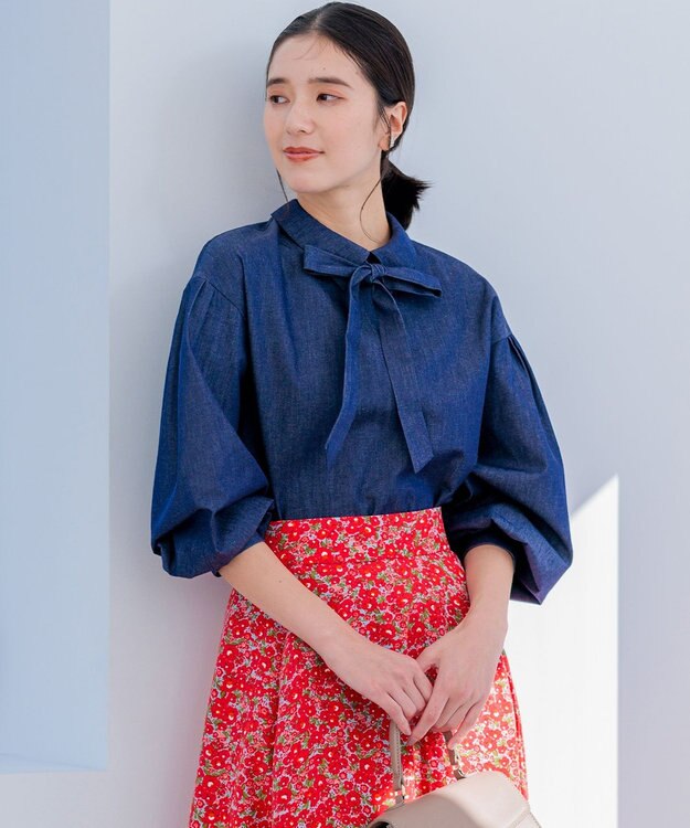 組曲 パフィシャーティング ブラウス 【WEB限定】ネイビー系9