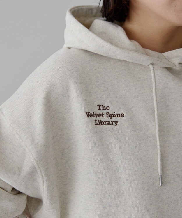 AMERICAN HOLIC 刺繍ロゴ裏起毛パーカー Light Gray Mixture