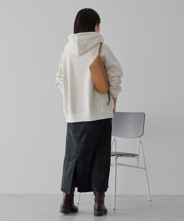 AMERICAN HOLIC 刺繍ロゴ裏起毛パーカー Light Gray Mixture