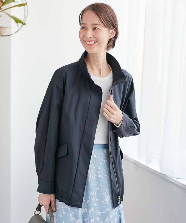 自由区 【XSサイズ～/2WAY/撥水加工】リバーメモリー マウンテンパーカー ネイビー系