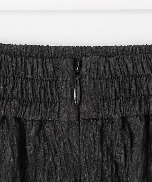 ANY SIS ジャカードフレア スカート ブラック