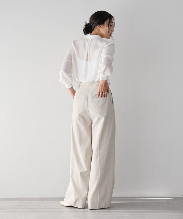 YECCA VECCA スカーフ付きブラウス Off White
