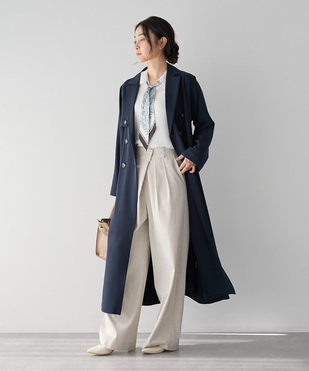 YECCA VECCA スカーフ付きブラウス Off White