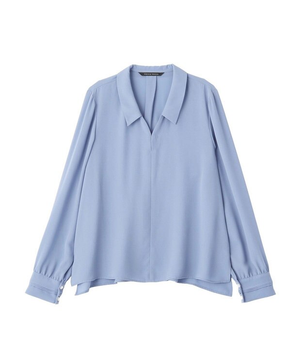 YECCA VECCA スカーフ付きブラウス Blue