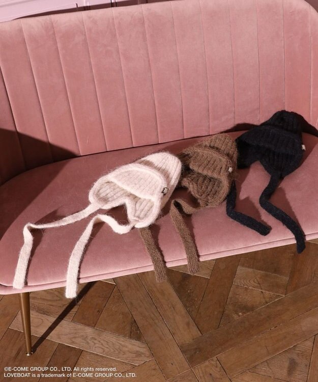 Green Parks ■ＬＯＶＥ　ＢＯＡＴ　イヤーマフニットキャップ Ivory