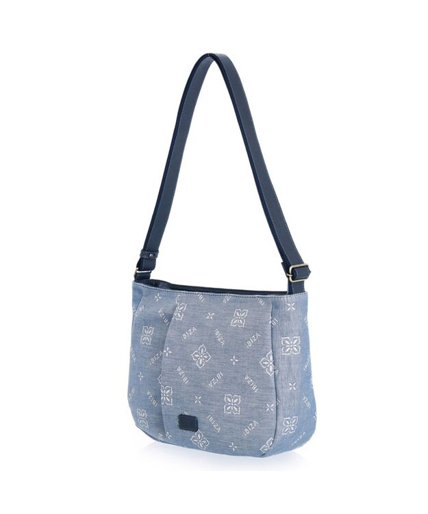 IBIZA アスール　ロゴデニム　ショルダーバッグ 水色