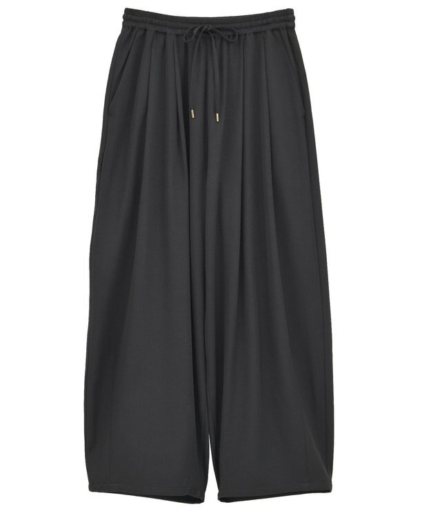 Green Parks ウエストタックイージーパンツ Black