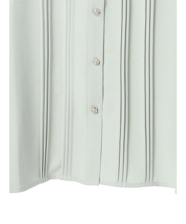 Green Parks ・ＥＬＥＮＣＡＲＥ　ＤＵＥ　ピンタックスタンドブラウス Light Green