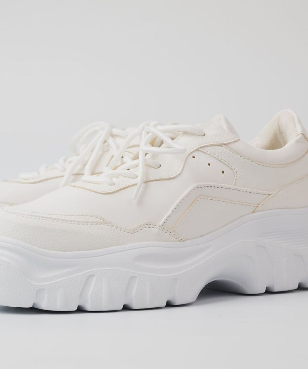 BONTRE 【PRECIEUX JOUET/プレシュウジュエ】軽量ボリュームスニーカー ホワイト