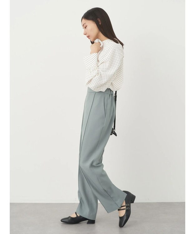 earth music&ecology ２ｗａｙピンタックテーパードパンツ Mint