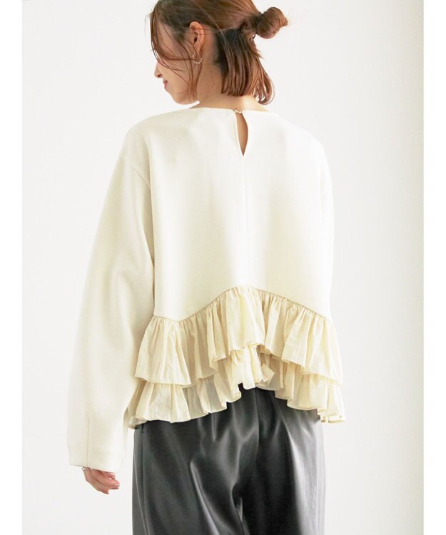 Te chichi ティアードフリルヘムプルオーバー オフホワイト