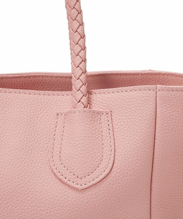 TOPKAPI 【ドラマ着用】【TREASURE TOPKAPI】シュリンクレザー メッシュハンドル ショルダー付き ミニ トート バッグ ピンク