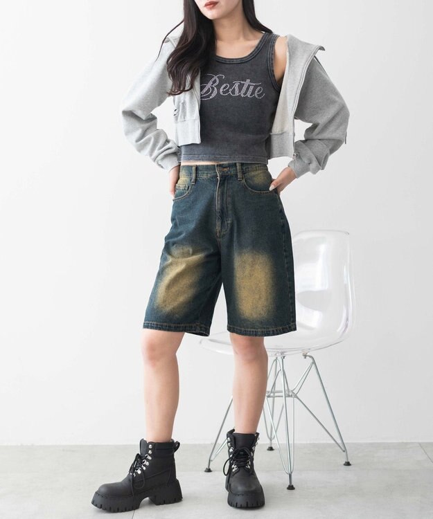 WEGO ヴィンテージウォッシュグラフィックタンク 柄2