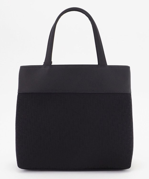 自由区 FORMAL 【日本製】米沢織 あおり式トート ブラック系