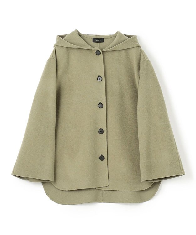 JOSEPH ウーループ　フーディーコート Moss