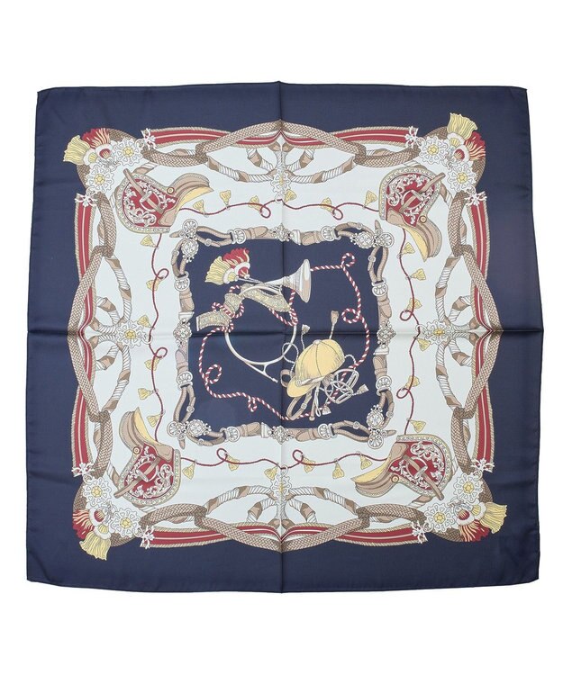 Green Parks ９０ｃｍ　ベルト柄スカーフ Navy