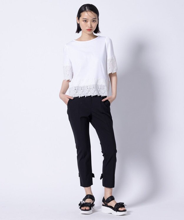 TOCCA FLOWER PATTERN LACE トップス アイボリー系