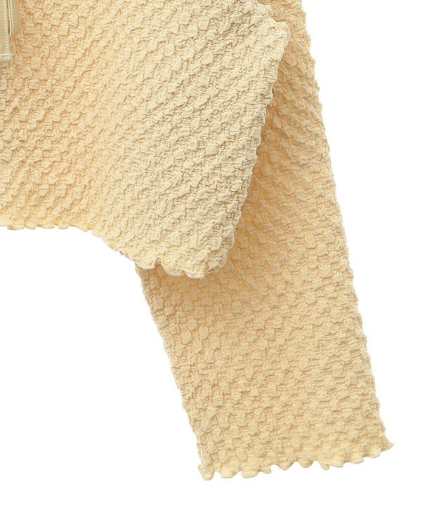 Green Parks ポコポコショート丈カーディガン Lime Green