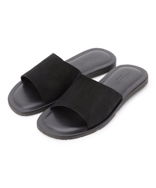 UNFILO MENS NUOVO NICAR スエードスライドサンダル ブラック