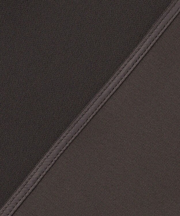 23区 ストレッチジョーゼット スキッパー ブラウス ダークブラウン系