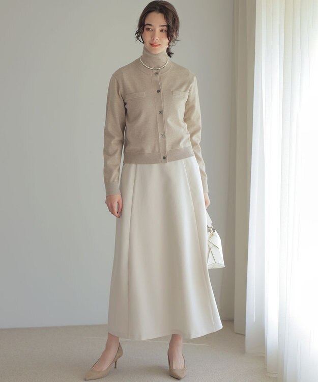 組曲 L ニューシックニット カーディガン ベージュ系