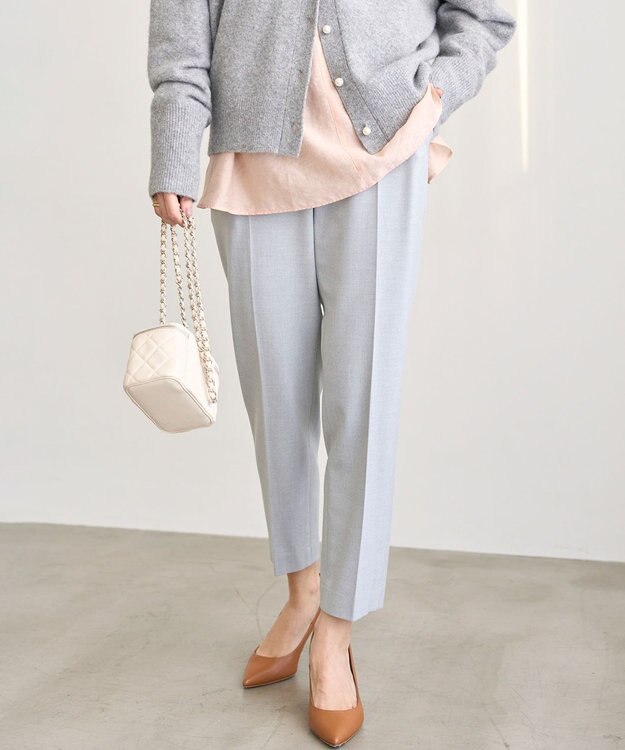 UNFILO 裏起毛テーパードパンツ グレー