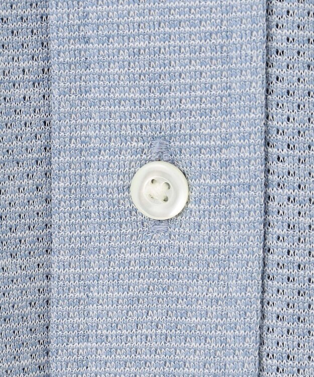 J.PRESS MEN ポロシャツのような快適な着心地【吸水速乾 / ストレッチ / 消臭 / ノンアイロン】エレスポジャージー ドレスシャツ / B.D. サックスブルー系