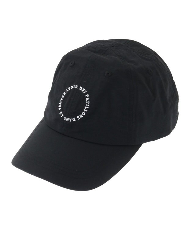 Green Parks ｅｖｅｒｙ　ｗａｌｋ．ナイロンロゴキャップ Black