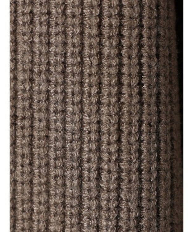 AMERICAN HOLIC バイパチハーフＺＩＰ片畦ニットプルオーバー　 Mocha