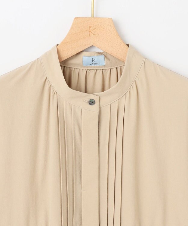 組曲 S スーパーライトストレッチティアード ブラウス ベージュ系