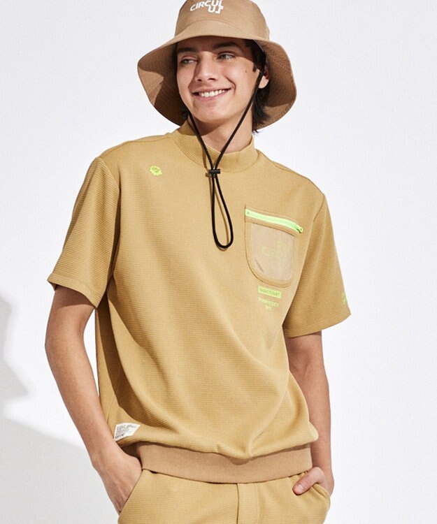 PW CIRCULUS 【MEN】ワッフルモック ベージュ系