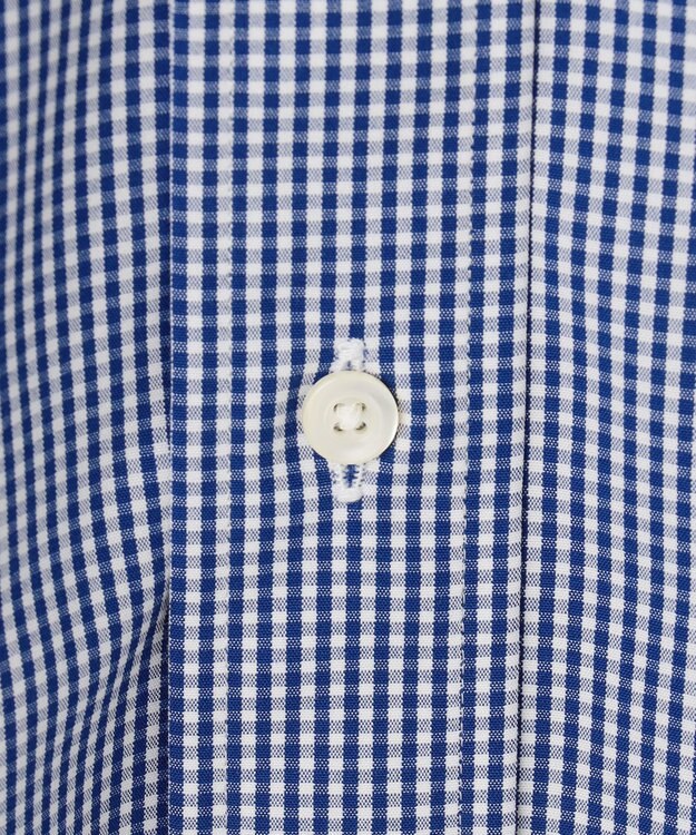 J.PRESS MEN 【PREMIUM PLEATS / 形態安定】ギンガムチェック ドレスシャツ / B.D. ネイビー系3