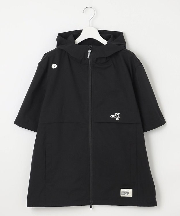 PW CIRCULUS 【撥水加工/ストレッチ】【MEN】2Way デタッチャブルブルゾン（長袖/半袖）  ゴルフ ブラック系