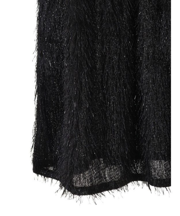 Green Parks ラメフリンジカットキャミソールビスチェ Black