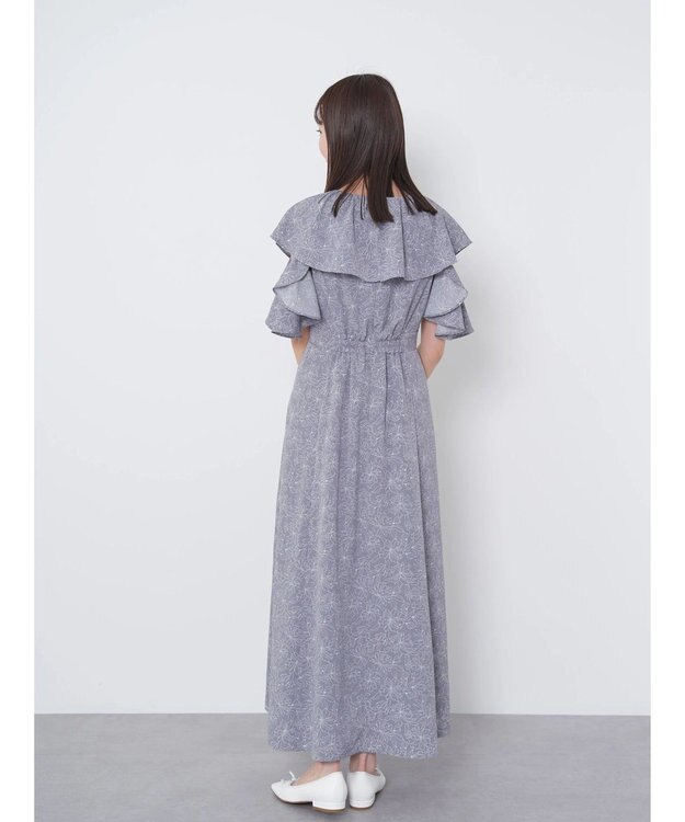 earth music&ecology ２ＷＡＹ　フリルスリーブワンピース Sax