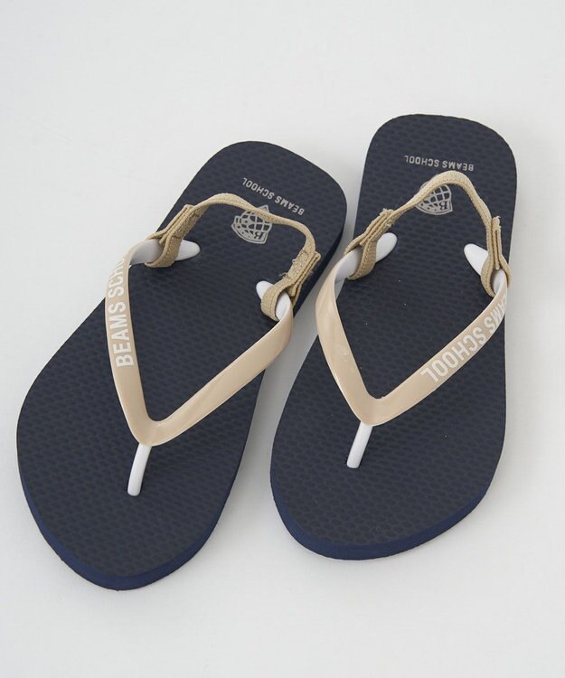 BEAMS SCHOOL ビーチサンダル ネイビー
