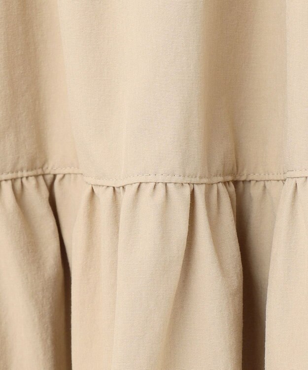 組曲 S スーパーライトストレッチティアード ブラウス ベージュ系