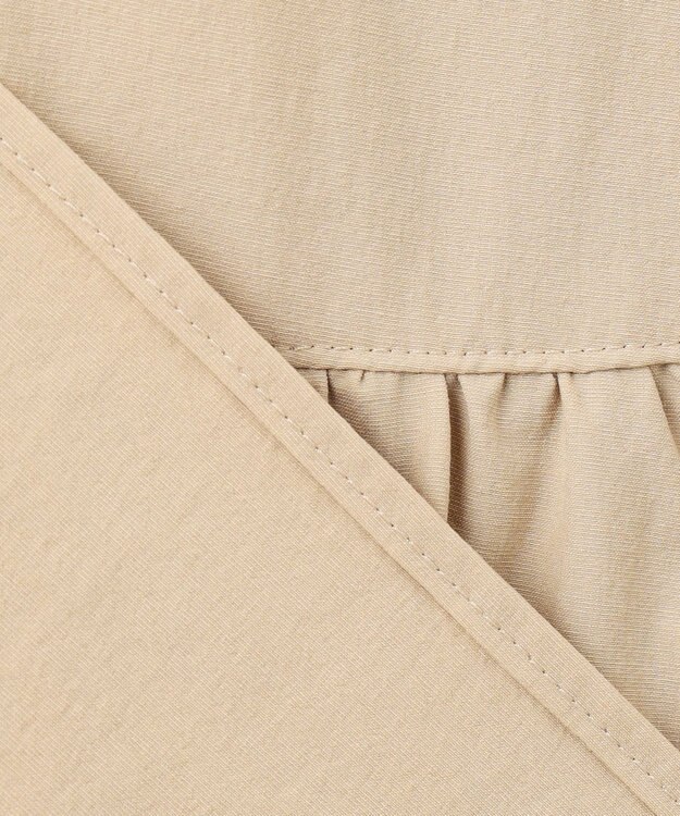 組曲 S スーパーライトストレッチティアード ブラウス ベージュ系