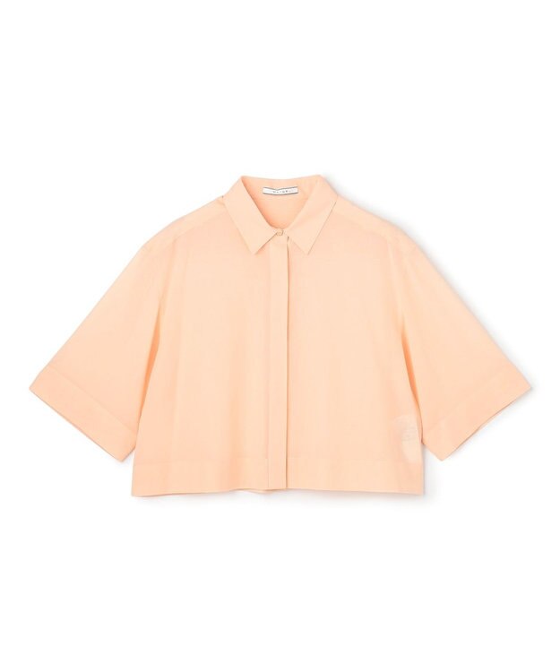 BEIGE， BAC / コットンシアー ショートレングスシャツ Peach