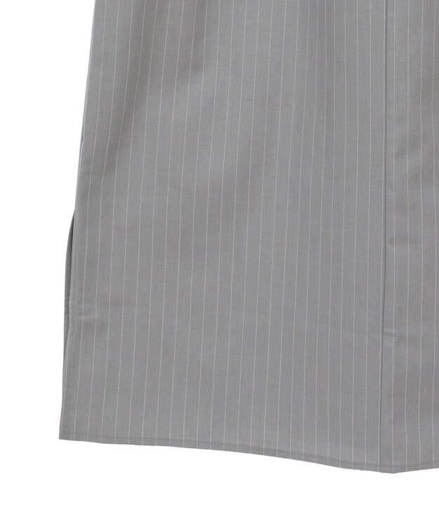 Green Parks ピンストライプベアトップジャンスカ Gray