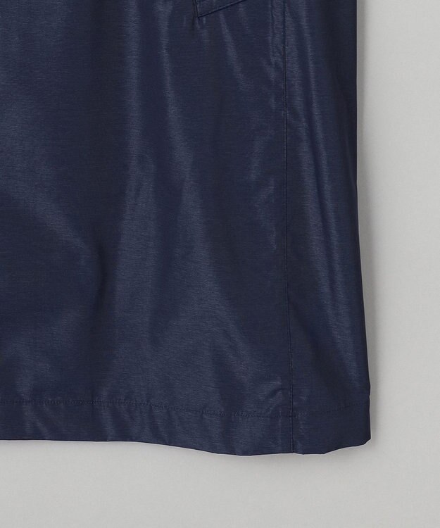 GOTAIRIKU ダウンライナー装着可【半裏仕様】メランジシャンブレー ステンカラースプリングコート ダルブルー系