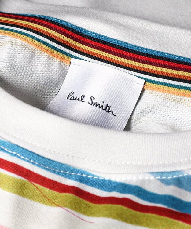 Paul Smith Cairo Stripe Chalk プリントTシャツ マルチカラー