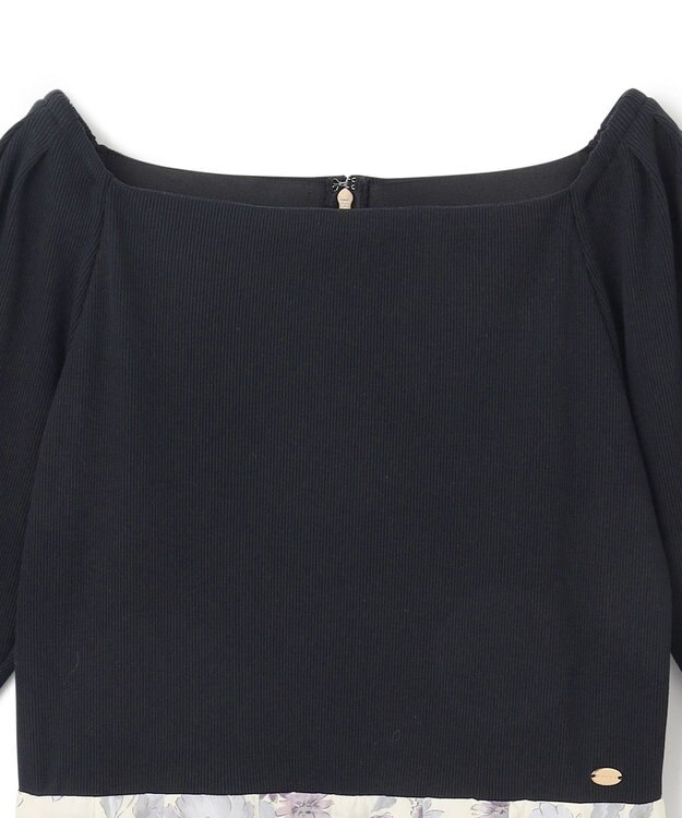 TOCCA 【ヨンア×大人百花×TOCCAコラボ】【洗える】BOTANICAL GARDEN PARTY ドレス ブラック×クリームイエロー