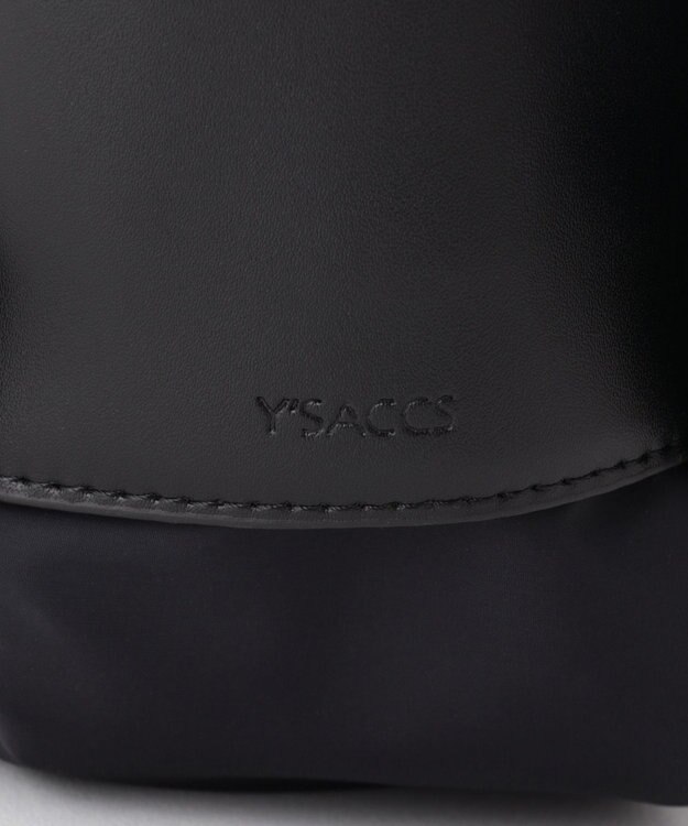 Y'SACCS 【ナイロンタフタ×リサイクルレザー】デイリーミニリュック ブラック