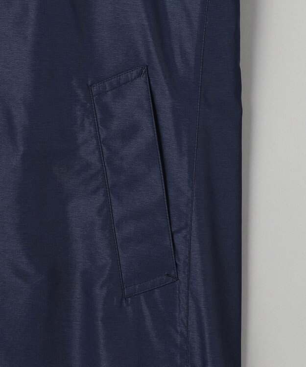 GOTAIRIKU ダウンライナー装着可【半裏仕様】メランジシャンブレー ステンカラースプリングコート ダルブルー系