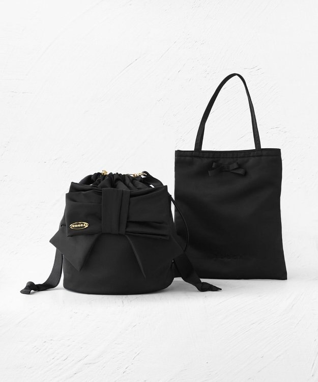 TOCCA PROMISE RIBBON 2SET BAG バッグ ブラック系