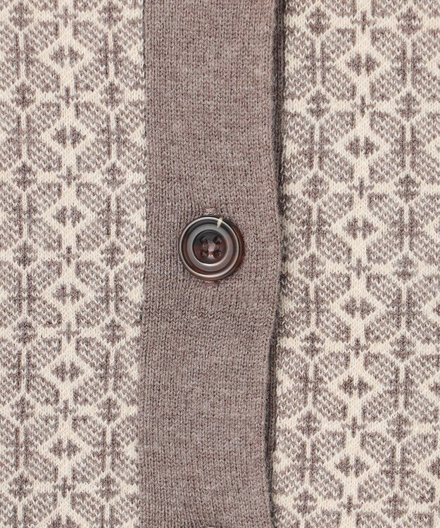 J.PRESS YORK STREET 【WOMEN】ANTI PILLING  JACQUARD ベスト ブラウン系5