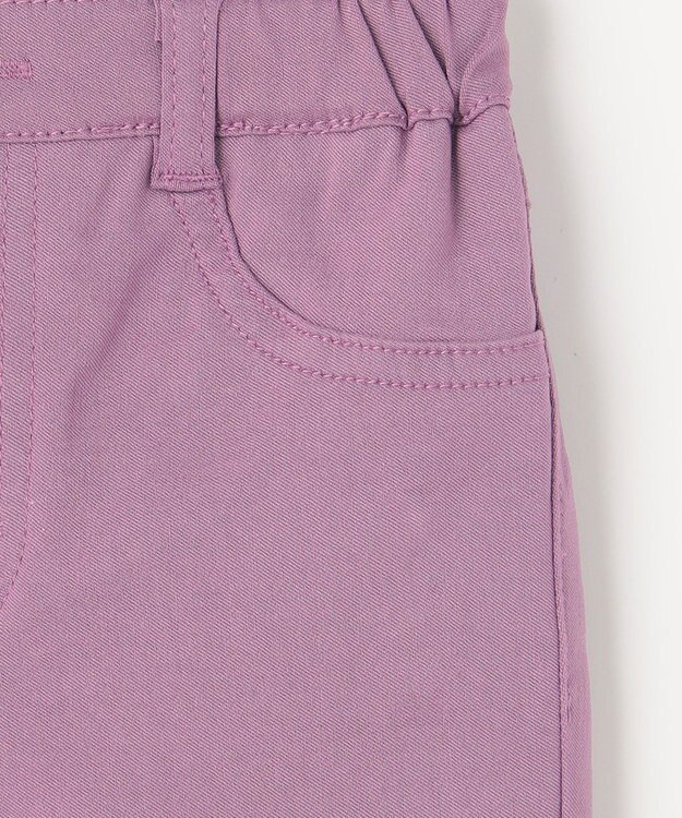 ANY KIDS 裾リボンストレート パンツ ラベンダー